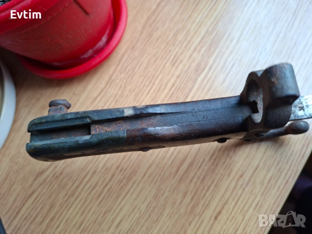Щик Нож Bayonet за Френска пушка ГРА или ГРАС (GRAS,“Fusil Modèle 1874”),произведен от Steyr 1885г., снимка 14 - Антикварни и старинни предмети - 53694707