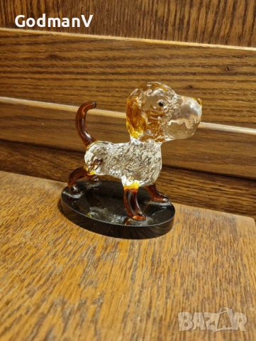 Уникална стъклена фигурка „Кученце“