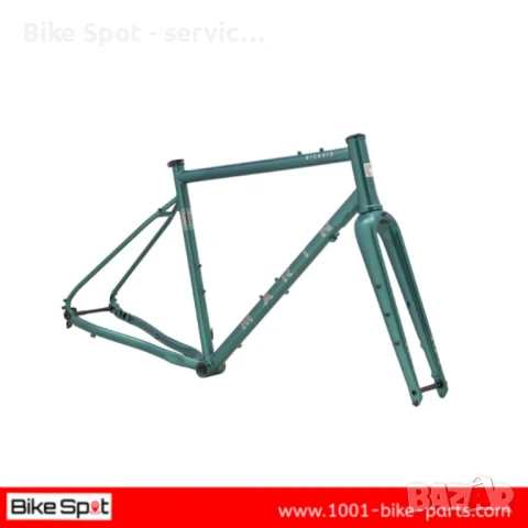 Marin Nicasio 2 CrMo+Carbon Frameset Green Гравъл Рамка Вилка, снимка 2 - Части за велосипеди - 50612466