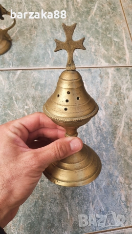Месингово кандило Кандила 7 броя, снимка 12 - Антикварни и старинни предмети - 52205138