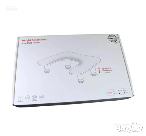 Подложка за ръце за маникюр, buyya, ергономичен U-образен дизайн, регулируема височина, бяла, снимка 8 - Други стоки за дома - 53212246