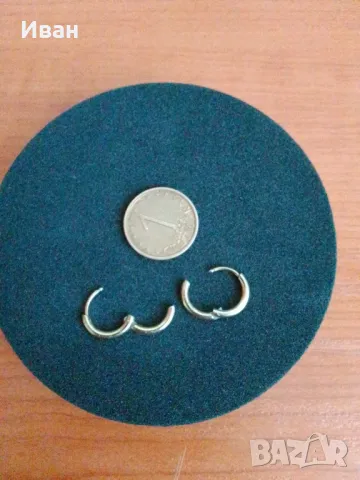 Малки обеци халки, снимка 3 - Обеци - 50083223