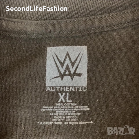 Тениска WWE Fastlane мач Оуенс срещу Голдбърг оригинална размер XL черна, снимка 3 - Тениски - 53119775