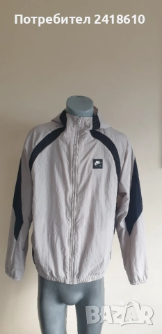 Nike Air Woven Grey Full Zip Jacket Mens Oversize Size S /  M  НОВО! ОРИГИНАЛ! Мъжка яке!, снимка 11 - Спортни дрехи, екипи - 52547725