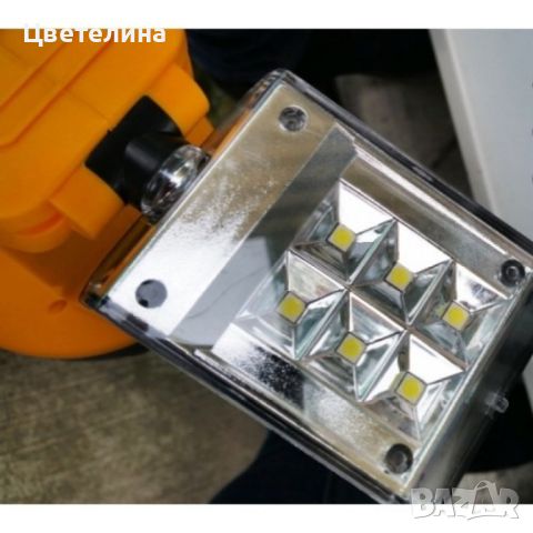 Ловен мощен акумулаторен LED прожектор фенер HG-328-T6, снимка 5 - Лед осветление - 46423701