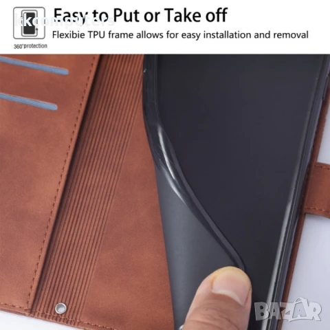 Doogee N55 Plus Crossbody 3D Embossed Wallet Кожен Калъф и Протектор, снимка 9 - Калъфи, кейсове - 51329066