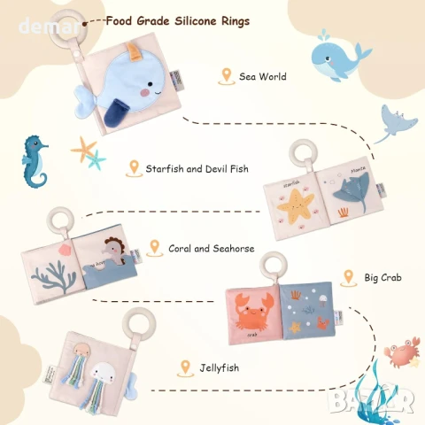 TYRY.HU Сензорни играчки за бебета, картички за важни етапи, 5 в 1, снимка 5 - Образователни игри - 51338550