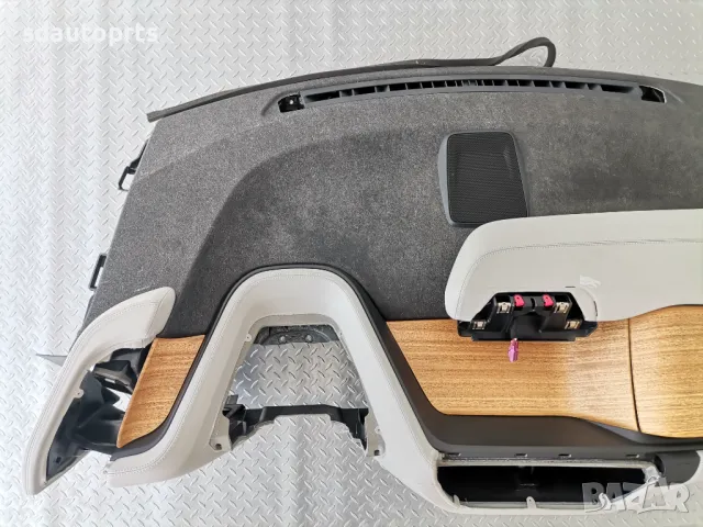 Отлично Табло BMW I3 I3s I01 Lci Бяла Кожа + Дърво, снимка 4 - Части - 50303725