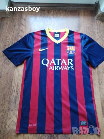 Nike Barcelona - страхотна футболна тениска КАТО НОВА S, снимка 5 - Тениски - 53839710