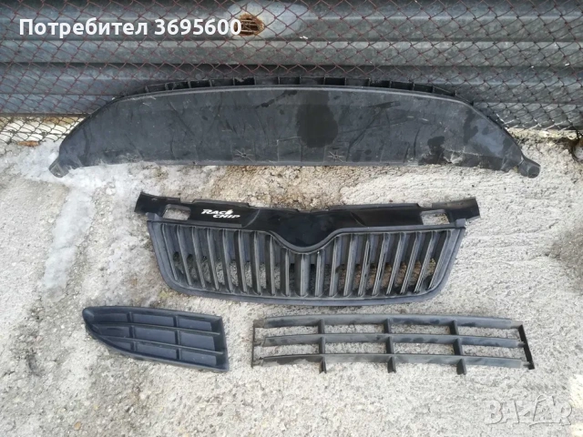 Skoda Fabia 2 Шкода Фабия Фабиа решетка нож за предна броня