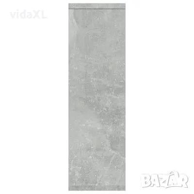 vidaXL Стенен рафт, бетонно сив, 85x16x52,5 см, инженерно дърво(SKU:801422), снимка 2 - Други - 49222947