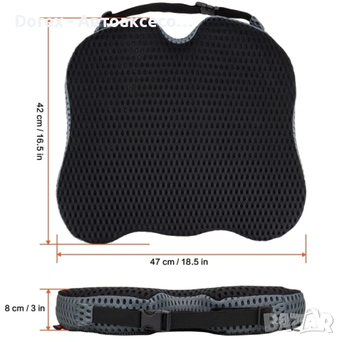 Ергономична възглавница за седалка с мемори пяна – комфорт и стабилна опора за кола, офис и дом, снимка 4 - Аксесоари и консумативи - 53618742
