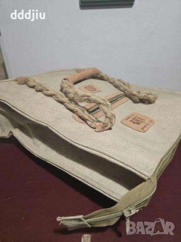 Стара ленена чанта СПОРТ ТОТО Sofia Mitsucoshi , снимка 5 - Колекции - 52647216
