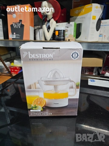 Електрическа сокоизстисквачка за цитруси и портокали Bestron , снимка 6 - Сокоизстисквачки и цитрус преси - 53278737