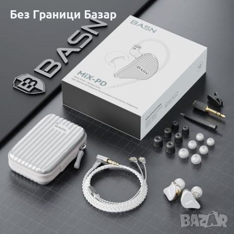 Нови Професионални IEM слушалки BASN Mix-PD с планарен и динамичен драйвер, снимка 7 - Слушалки и портативни колонки - 45966281