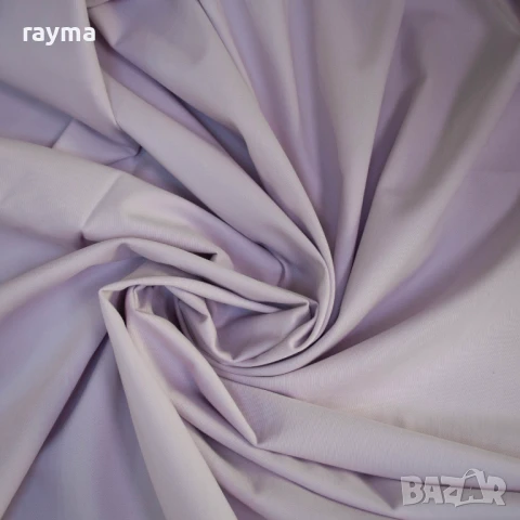 Италиански дизайнерски еластичен памучен плат светло лилав, снимка 3 - Панталони - 50996396