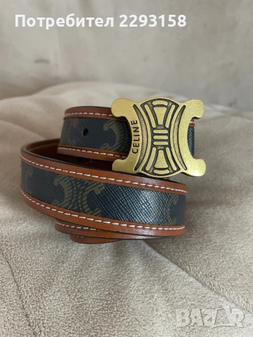 Дамски кожен колан Celine, снимка 2 - Колани - 51299339