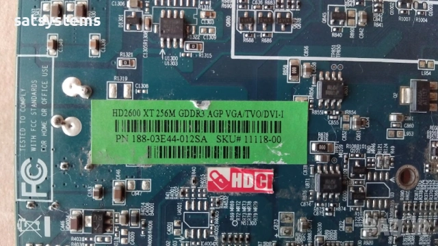 Видео карта AMD Radeon Sapphire HD 2600 XT 256MB GDDR3 128bit AGP, снимка 9 - Видеокарти - 53687785