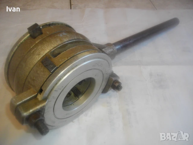 JOPAL 2 ЧЕХОСЛОВАШКА ВИНТОНАРЕЗКА С ПОСТАВЕНИ РЕЗБОНАРЕЗНИ НОЖОВЕ РАЗМЕР 1/2"-3/4" ЗА РЕЗБИ НА ТРЪБИ