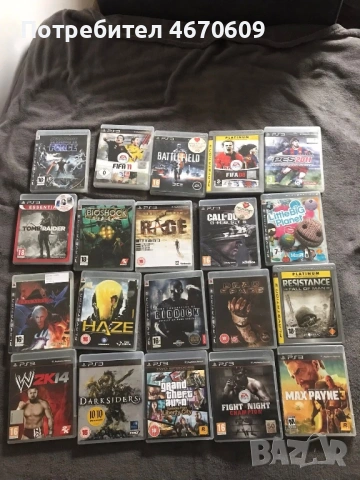 Игри за ps 3 цените са между 10-15€ 