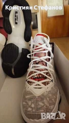 Nike Обувки за баскетбол Lebron XIX CZ0203 101 Бял, снимка 5 - Спортни обувки - 51522662