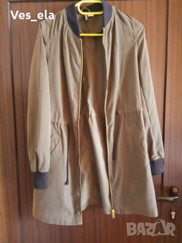 Тънко дълго яке, снимка 3 - Якета - 53662481