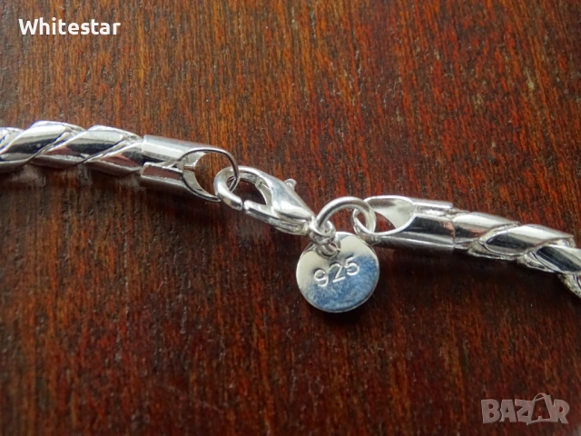 Псребрена мъжка гривна, снимка 4 - Гривни - 53632108