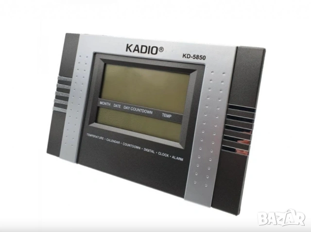 Голям настолно-стенен мултифункционален електронен часовник с аларма, календар и много функции, снимка 4 - Други стоки за дома - 54078799