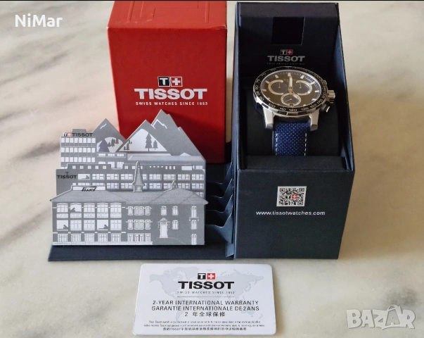 Мъжки кварцов часовник Tissot Supersport Chrono Blue, снимка 8 - Мъжки - 54164945