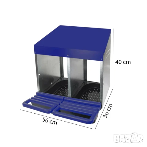 Гнезда за кокошки - от 2 до 4 отделения / Наклонен полог за кокошки, снимка 6 - За птици - 50923474