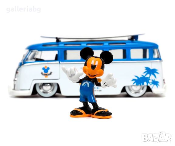 Jada - Кола миниван на Mickey с фигура, 1:24, снимка 4 - Коли, камиони, мотори, писти - 45136718
