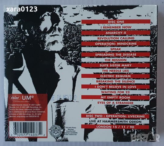 Queensrÿche – Operation: Mindcrime 2CD , снимка 2 - CD дискове - 46296391