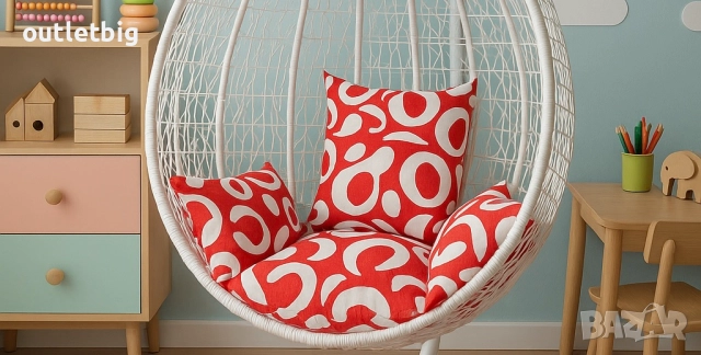 Люлка градинска висяща люлка тип гнездо,яйце–Промоция, снимка 5 - Градински мебели, декорация  - 52234941