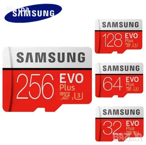 SD memory памет карта Samsung 128 GB плюс SD адаптер, снимка 4 - Карти памет - 50276151