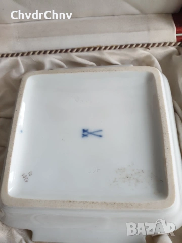 2бр Meissen чинии 10см/Майсен порцеланова чиния в кутия, снимка 15 - Други - 53950087