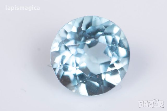 Син топаз 0.96ct 6mm кръгла шлифовка #3, снимка 1 - Други - 46368803