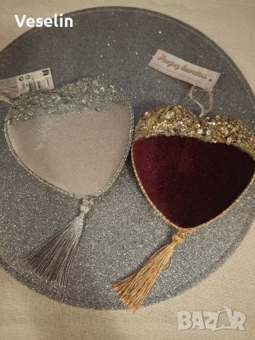 Декорация плюшено сърце 