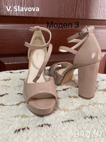 Различни модели обувки на висок ток или платформа, снимка 4 - Дамски обувки на ток - 52773967