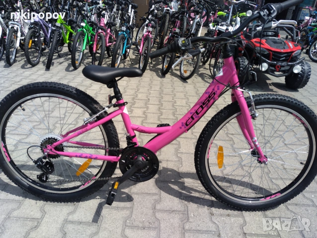 CROSS Велосипед 24" ALISSA розов, снимка 2 - Велосипеди - 53561232