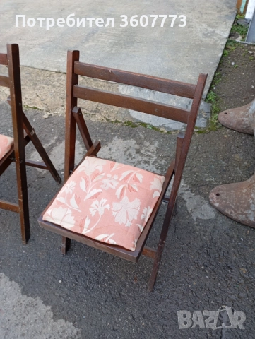 Столове 3 бр сгъваеми, снимка 4 - Столове - 52904527