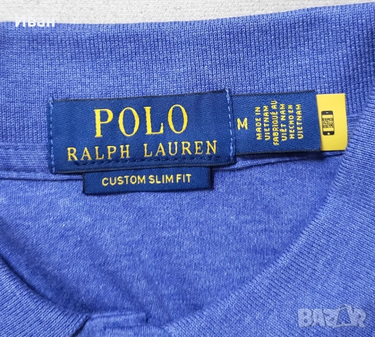 Нова оригинална фланелка Polo Ralph Lauren custom slim fit - размер M, снимка 5 - Тениски - 53759758