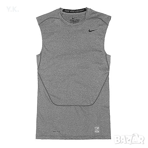 Оригинален мъжки потник Nike Pro Combat Compression Dri-Fit, снимка 4 - Тениски - 46818758