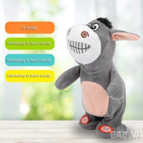 Музикална играчка говорещо магаре, снимка 4 - Плюшени играчки - 51892949