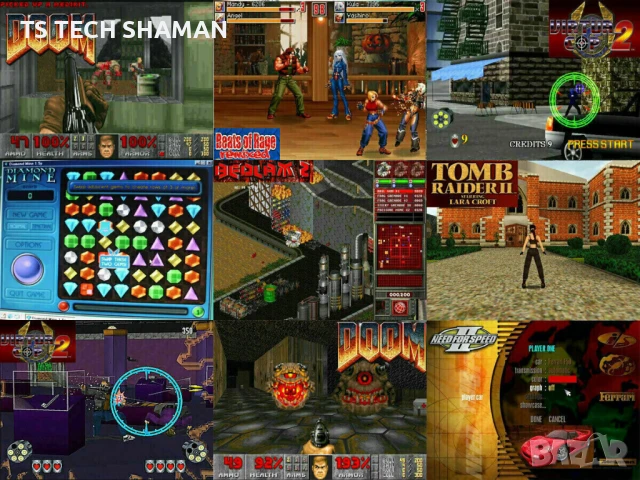 ⭐Продавам уникат ретро компютър Intel 486DX2-66MHz с много ретро игри!⭐, снимка 5 - Геймърски - 50951359