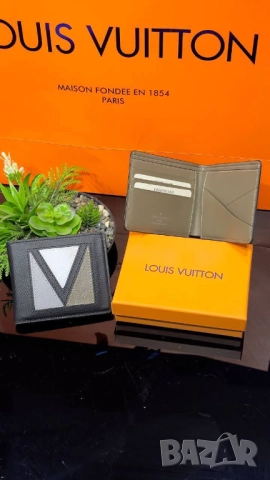визитници от естетвена кожа в кутия louis vuitton, снимка 2 - Портфейли, портмонета - 52013751