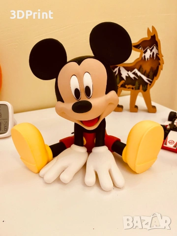 Комплект за оцветяване – 3D фигура Мики Маус + бои и палитра (17 см), снимка 8 - Рисуване и оцветяване - 53651214