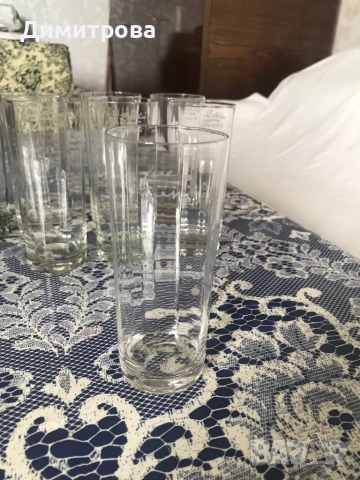 Ретро чаши за вино, бира и безалкохолно /бледо розови и  бели/, снимка 4 - Чаши - 39436418