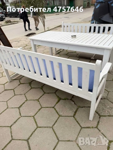 Дървен сет с възглавници