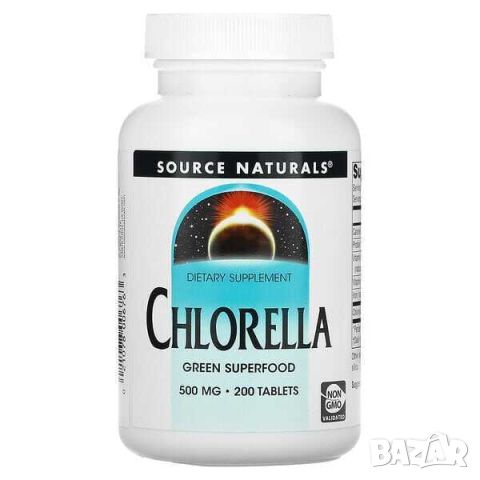 Хлорела Source Naturals 500 mg, 200 таблетки, снимка 1 - Хранителни добавки - 46073575