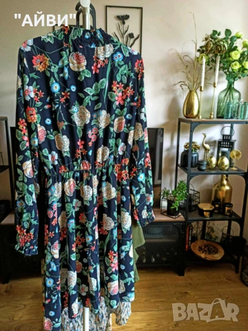 Дамска маркова цветна рокля, снимка 2 - Рокли - 53404449
